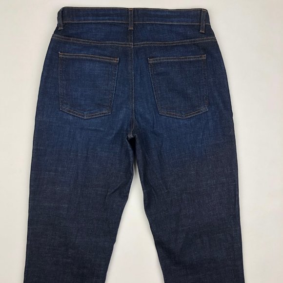 Eileen Fisher Soft Denim Raw-Edge Ankle Jeans - Picture 2 of 7